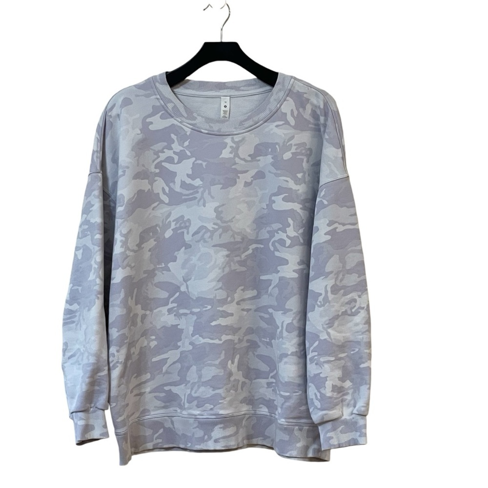 Lululemon Perfectly‎ Oversized Crew in Incognito Camo Alpine White Multi